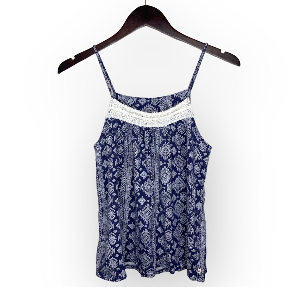 LUCKY BRAND Tribal Print Crochet Tank Top - Picture 2 of 13